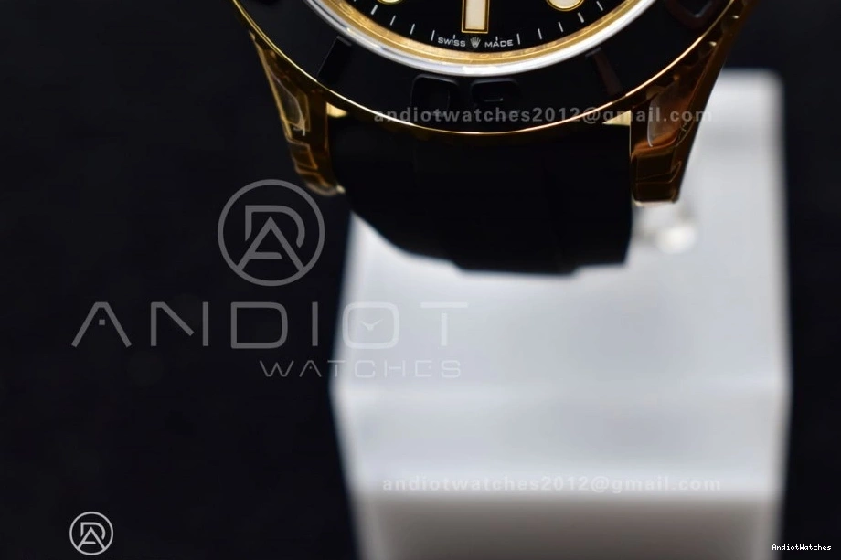 Yacht-Master Bezel 1:1 Rubber 1224 Black Ceramic Strap Best Black on 3D EyeCatching 42mm VS VSF Edition 226658 0401